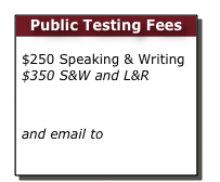 Public Testing Fees

$250 Speaking & Writing $350 S&W and L&R
Book via Crown
and email to     toeic@pro-match.com  